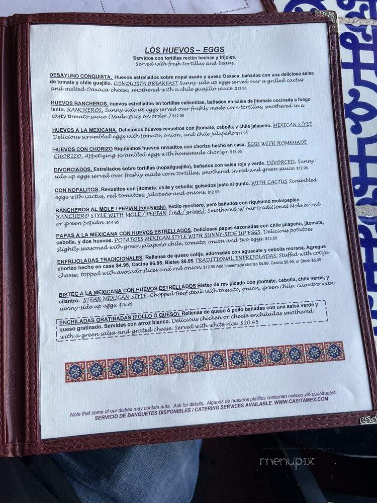 La Casita Mexicana - Bell, CA menu_pic