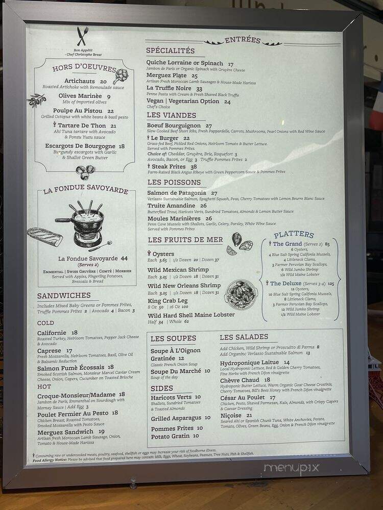 Mr Marcel's Gourmet Market - Los Angeles, CA menu_pic