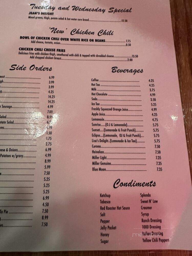 Rosco House of Chicken & Waffles - Los Angeles, CA menu_pic