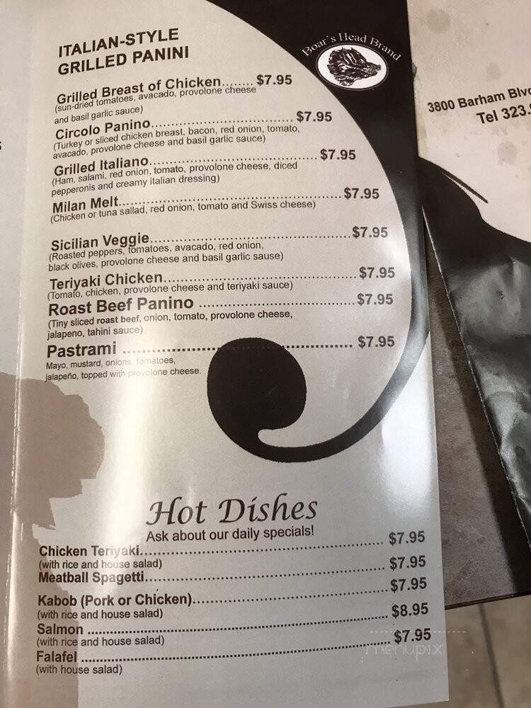 Barham Plaza Deli - Los Angeles, CA menu_pic