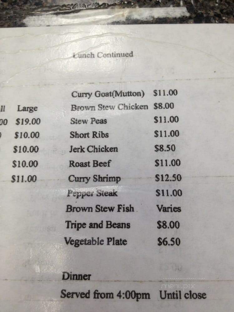 Lee's Caribbean Restaurant - Inglewood, CA menu_pic
