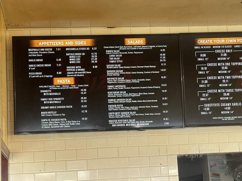 Lamppost Pizza - Torrance, CA menu_pic