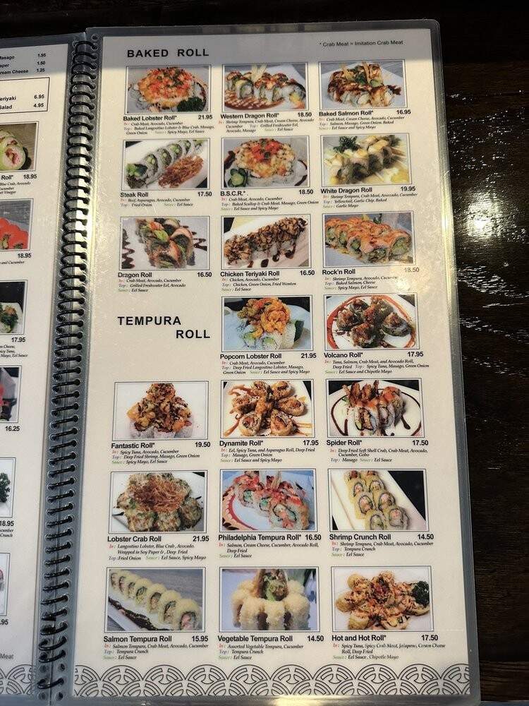 Kino Sushi - Los Angeles, CA menu_pic