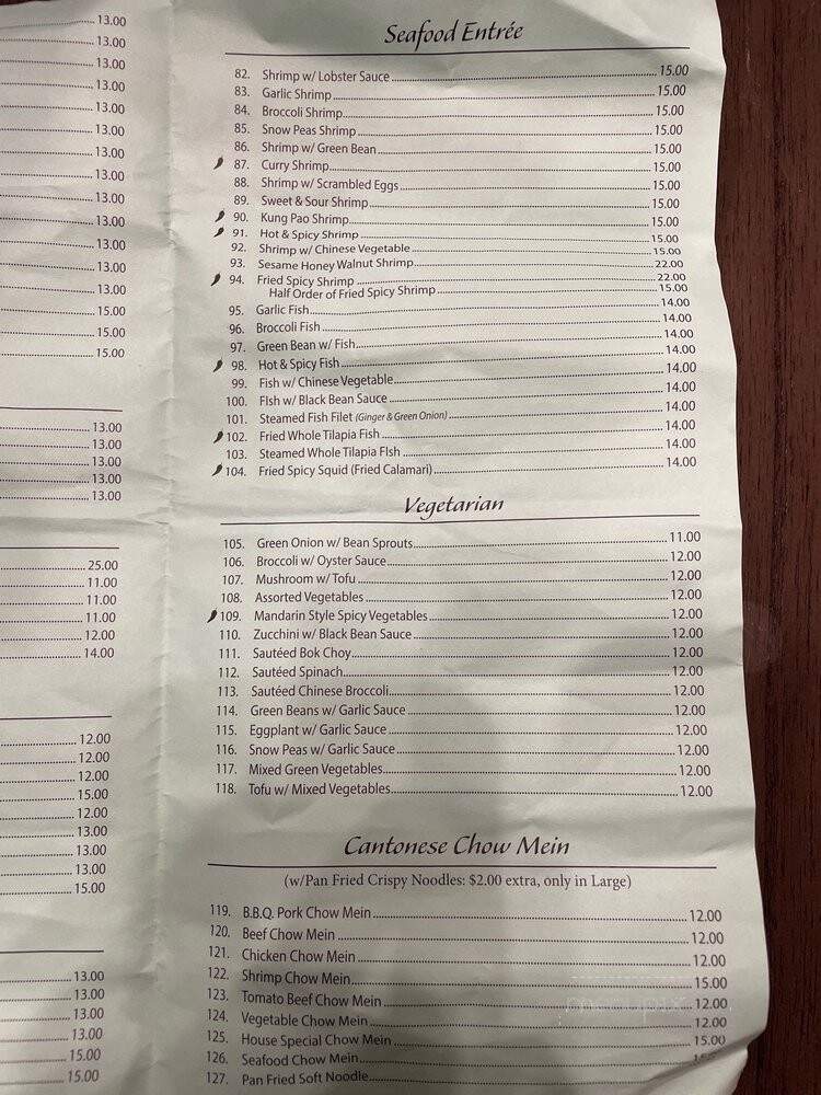Kim's Restaurant - Los Angeles, CA menu_pic