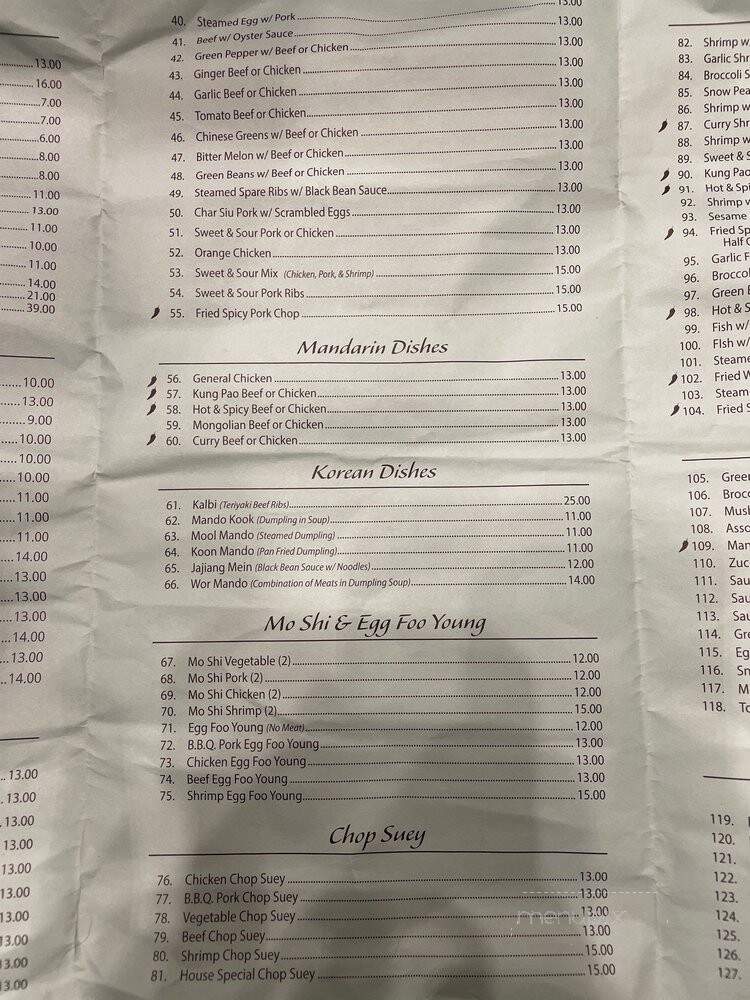 Kim's Restaurant - Los Angeles, CA menu_pic
