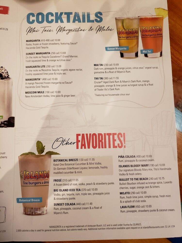 Islands Restaurant - Torrance, CA menu_pic