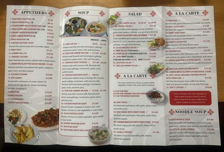 Queen Of Thai Cuisine - Gardena, CA menu_pic