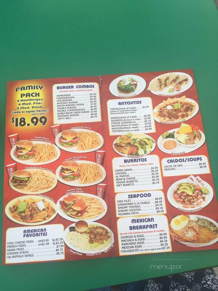 Pancho's Taco - Gardena, CA menu_pic