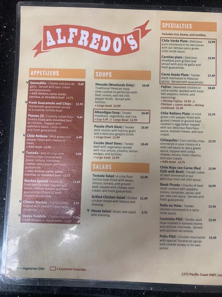 Alfredo's Restaurant - Lomita, CA