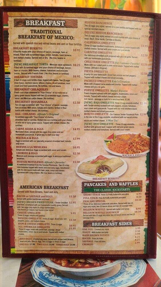 Alfredo's Restaurant - Lomita, CA menu_pic