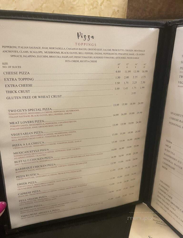 Two Guys From Italy - Glendale, CA menu_pic
