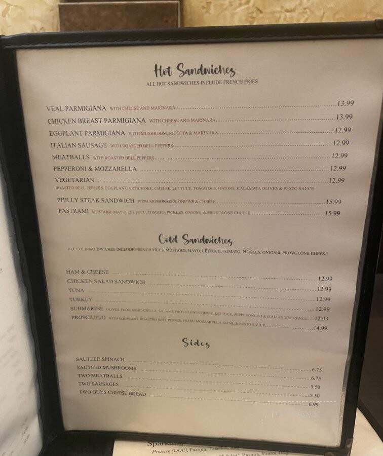 Two Guys From Italy - Glendale, CA menu_pic