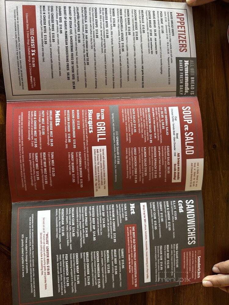 Crest Restaurant & Bar - Torrance, CA menu_pic