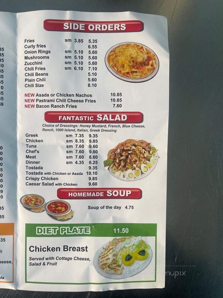 Fantastic Cafe - San Pedro, CA menu_pic