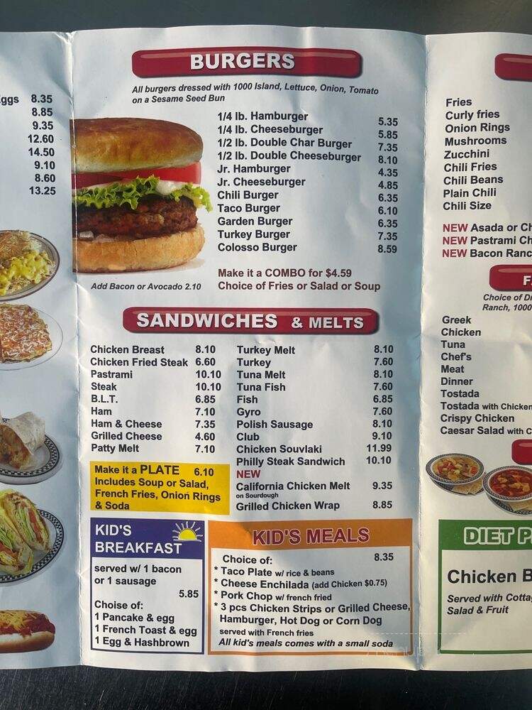 Fantastic Cafe - San Pedro, CA menu_pic