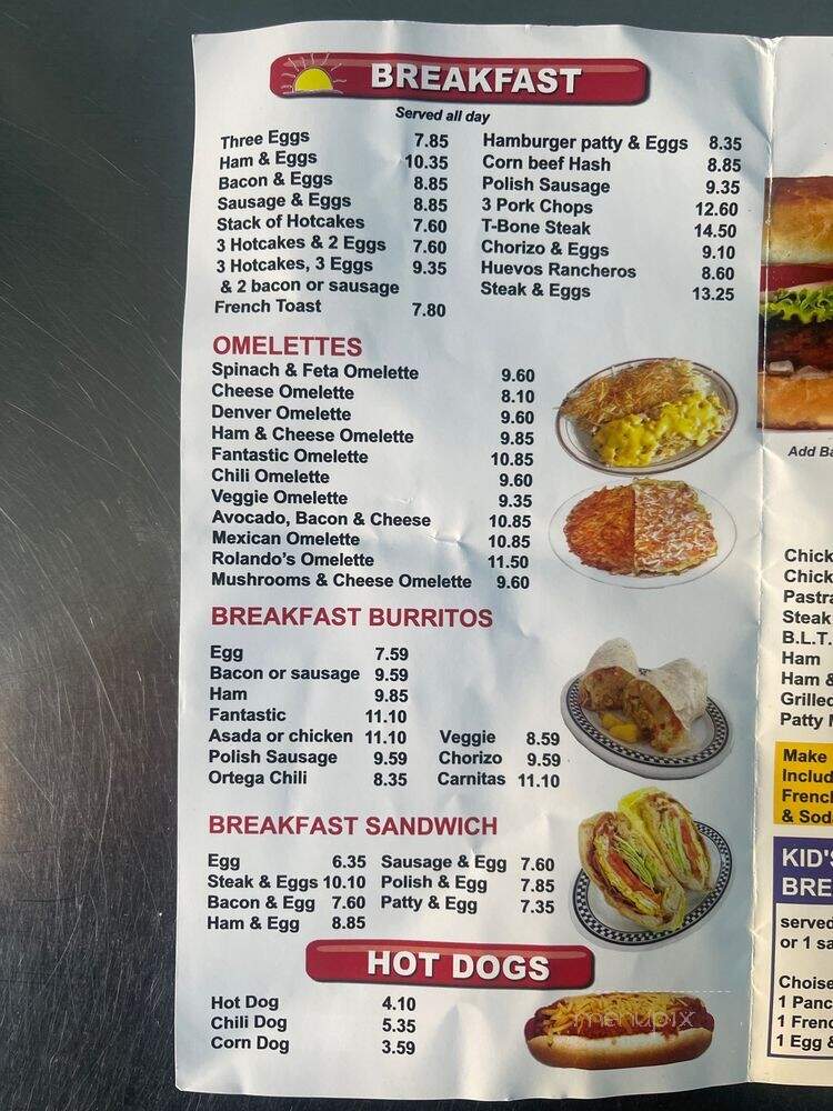 Fantastic Cafe - San Pedro, CA menu_pic
