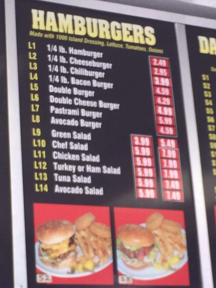 Tam's Burguers - Los Angeles, CA menu_pic