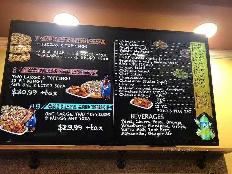 Pizza King - Los Angeles, CA menu_pic