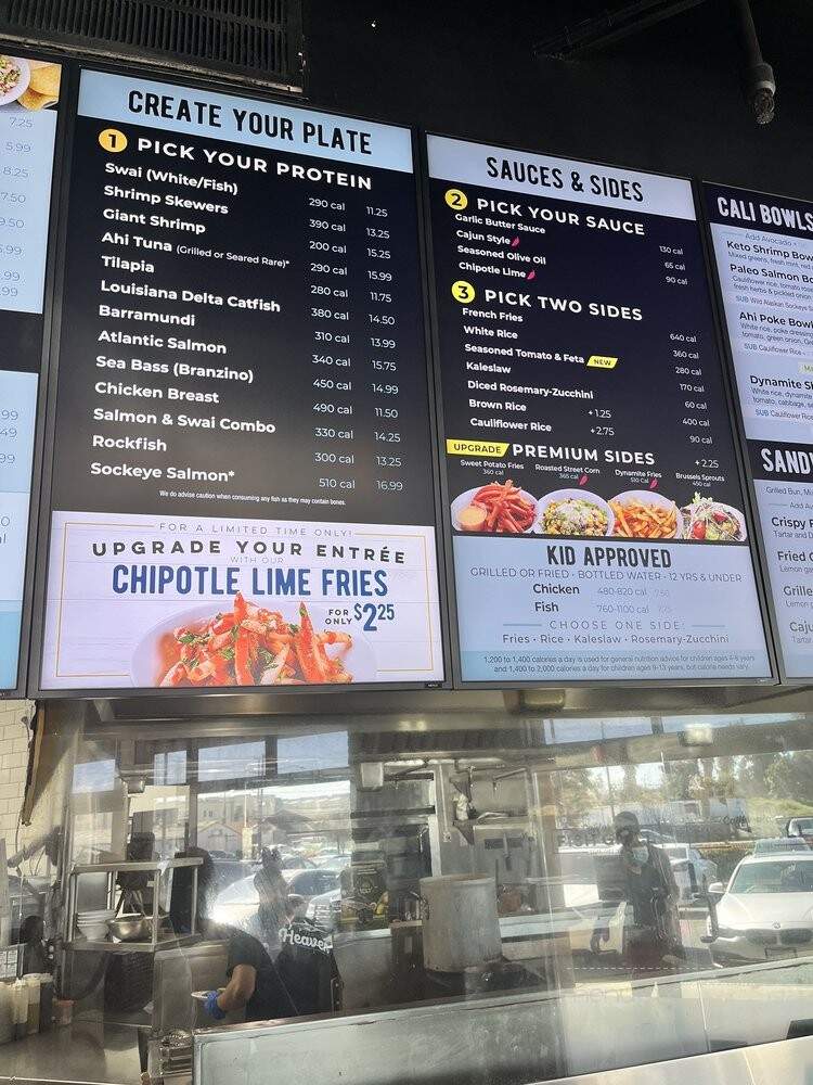 California Fish Grill - Gardena, CA menu_pic