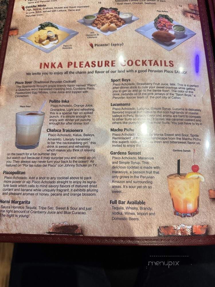 El Pollo Inka - Gardena, CA menu_pic