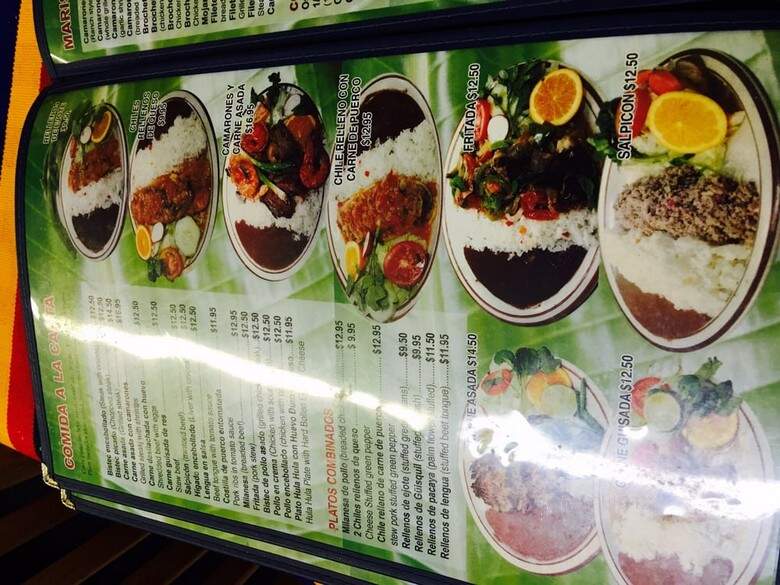 El Baron De Centro America - Los Angeles, CA menu_pic
