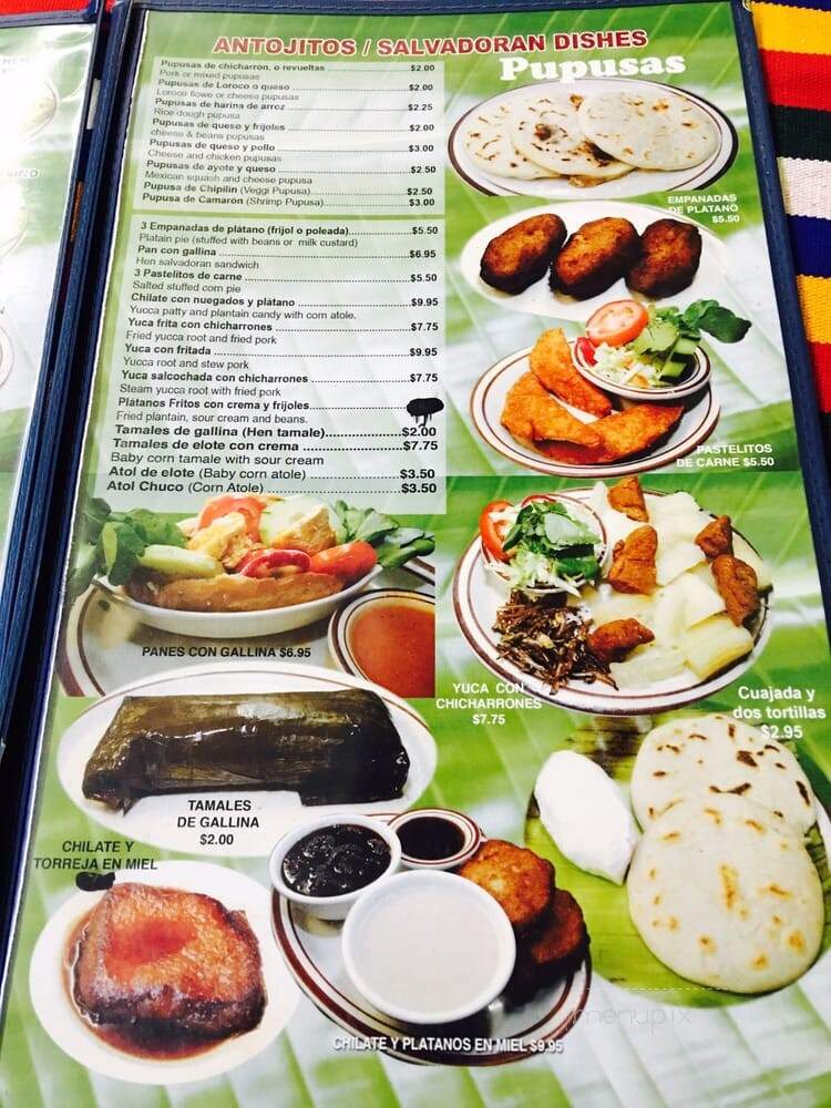 El Baron De Centro America - Los Angeles, CA menu_pic