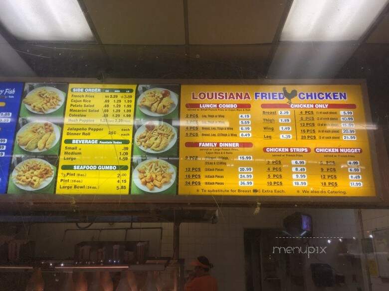 Louisiana Fried Chicken - Los Angeles, CA menu_pic