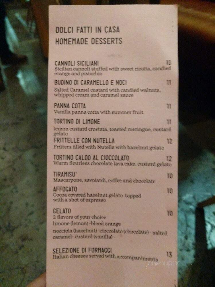 Terroni - Los Angeles, CA menu_pic
