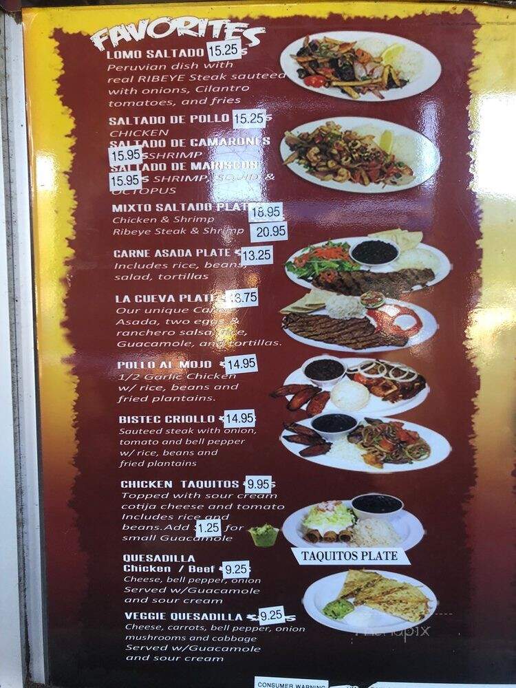 Caveman Kitchen - Los Angeles, CA menu_pic