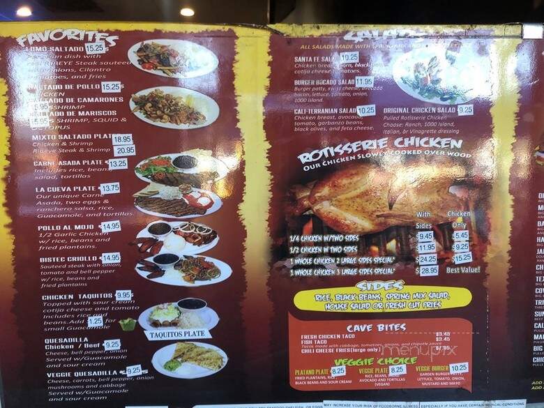 Caveman Kitchen - Los Angeles, CA menu_pic
