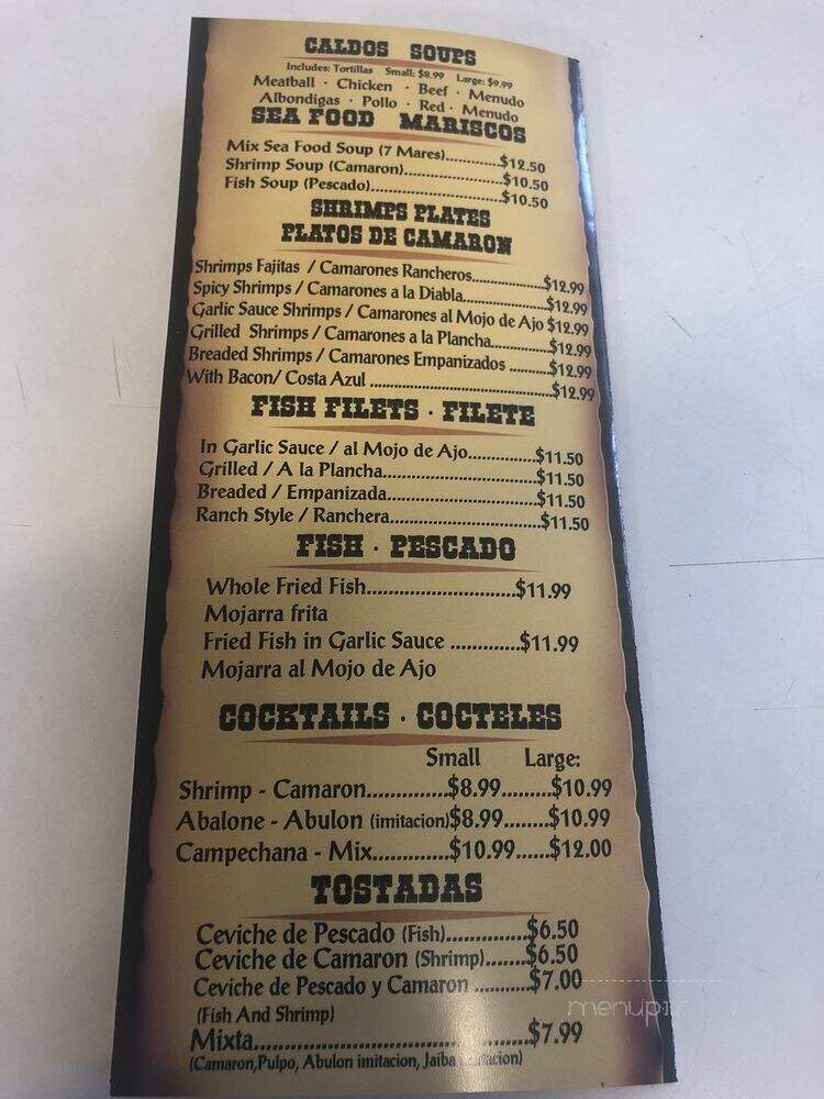 Las Brisas Restaurant - San Pedro, CA menu_pic