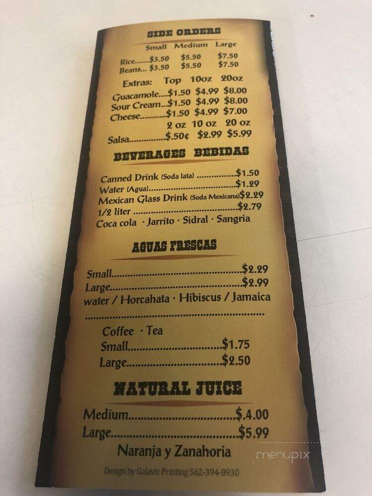 Las Brisas Restaurant - San Pedro, CA menu_pic