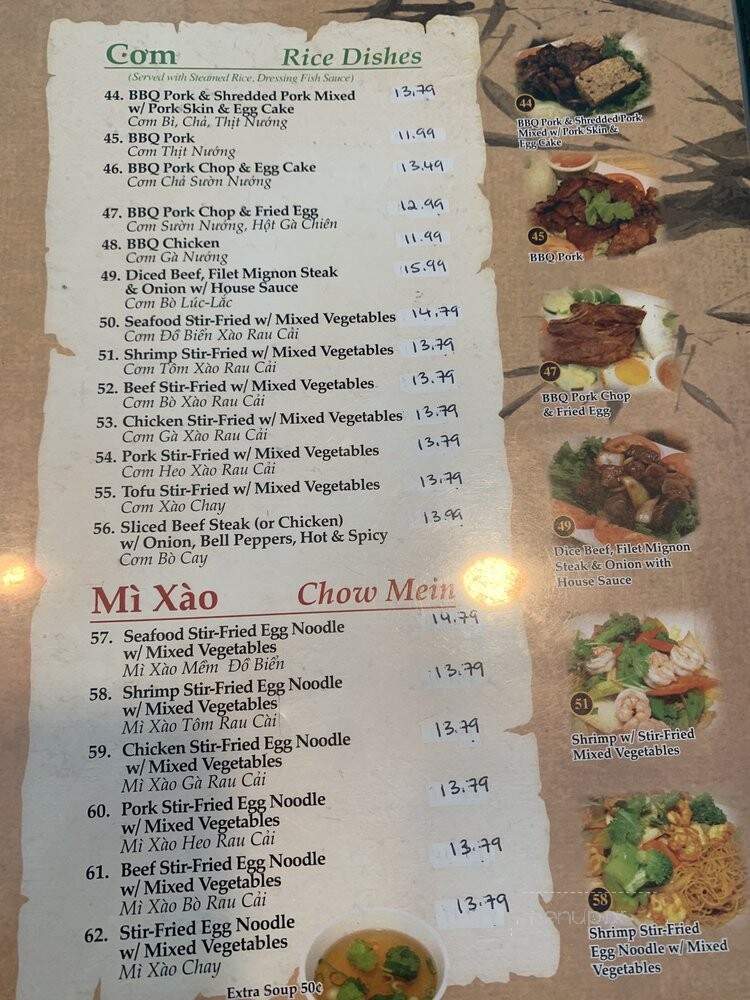 Saigon Bistro - Torrance, CA menu_pic