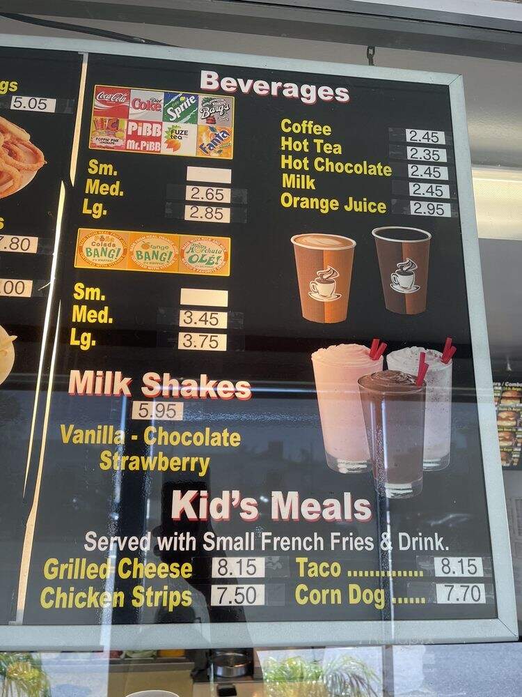 Steve's Char Burgers - Torrance, CA menu_pic