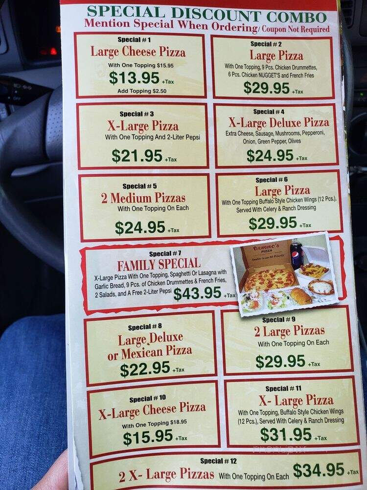 Bambinos Pizza - Carson, CA menu_pic