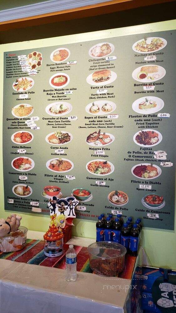 El Mariachi - Tujunga, CA menu_pic