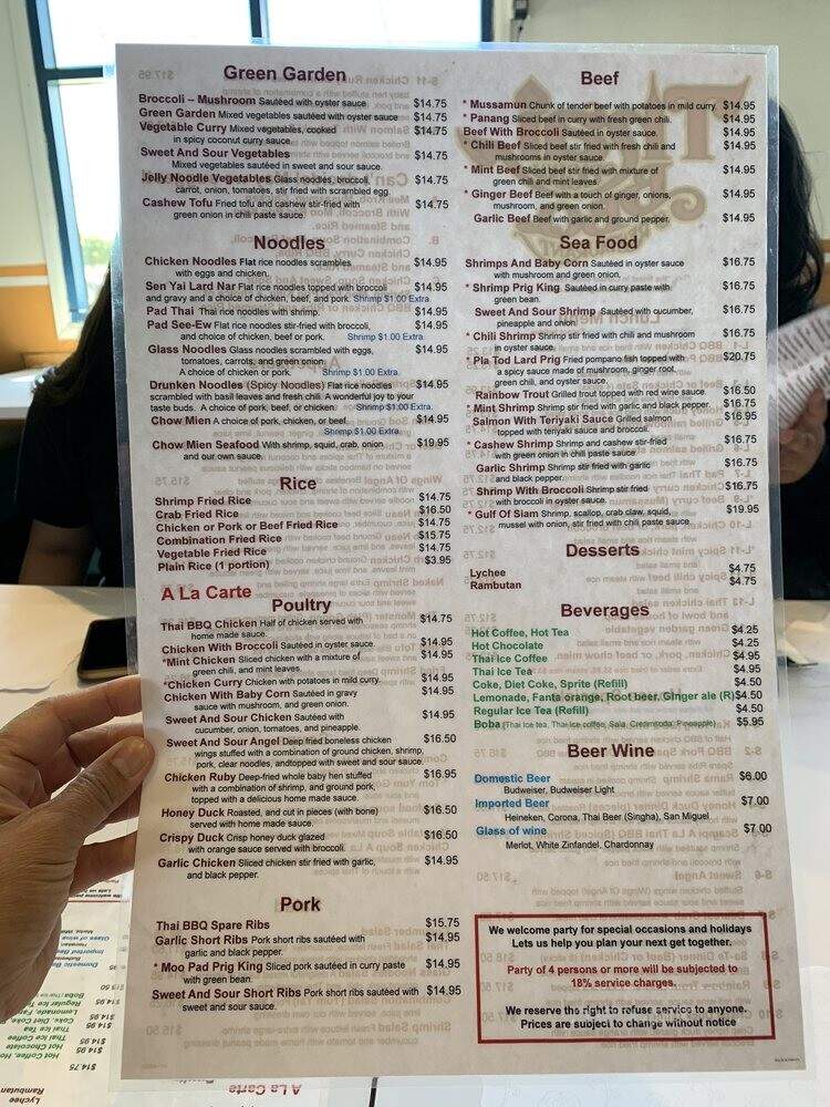 Thai Original BBQ - Carson, CA menu_pic