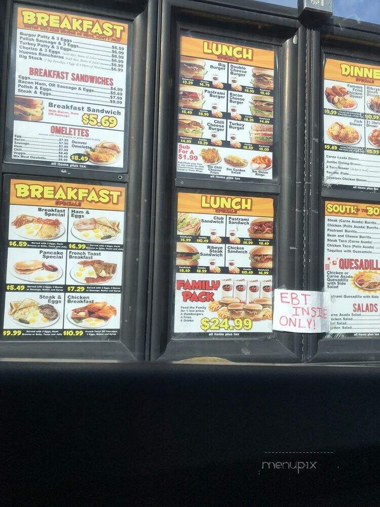 A & T Burgers - Los Angeles, CA menu_pic