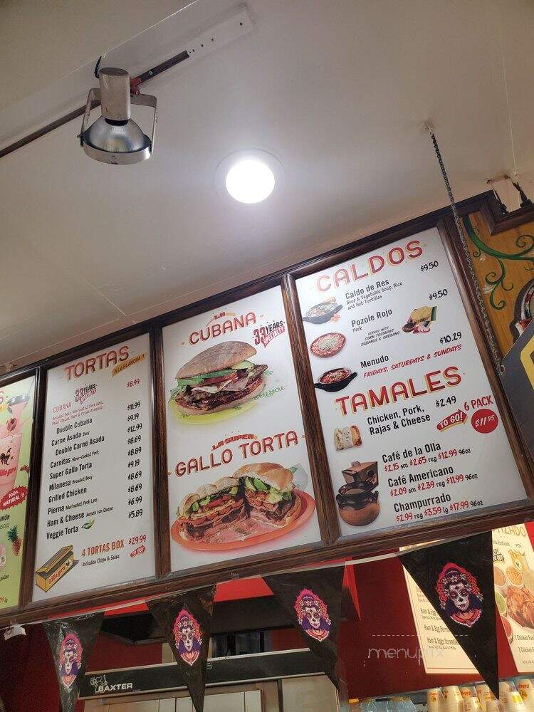 El Gallo Giro - Los Angeles, CA menu_pic