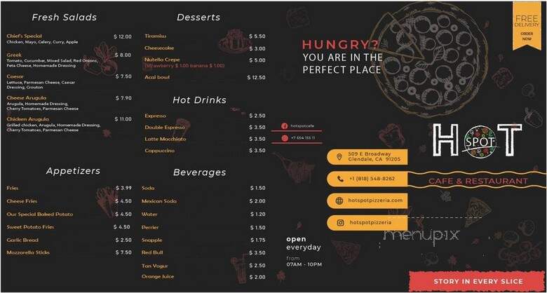 Hotspot Cafe - Glendale, CA menu_pic