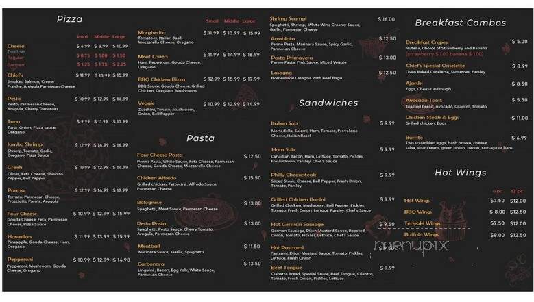 Hotspot Cafe - Glendale, CA menu_pic