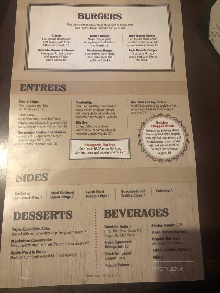 Riordan's Tavern - Los Angeles, CA menu_pic