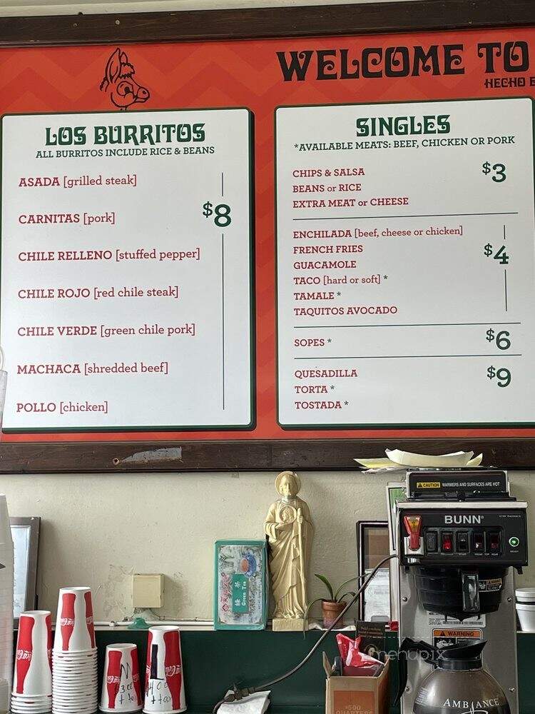 Los Burritos - Los Angeles, CA menu_pic