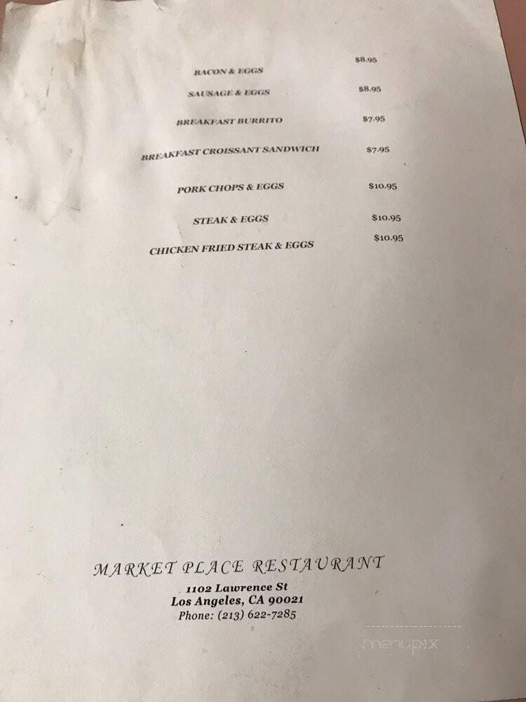 Market Place Restaurant - Los Angeles, CA