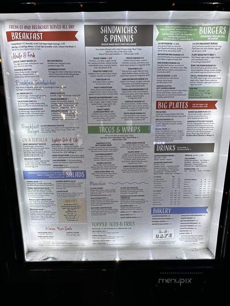 L A Cafe - Los Angeles, CA menu_pic