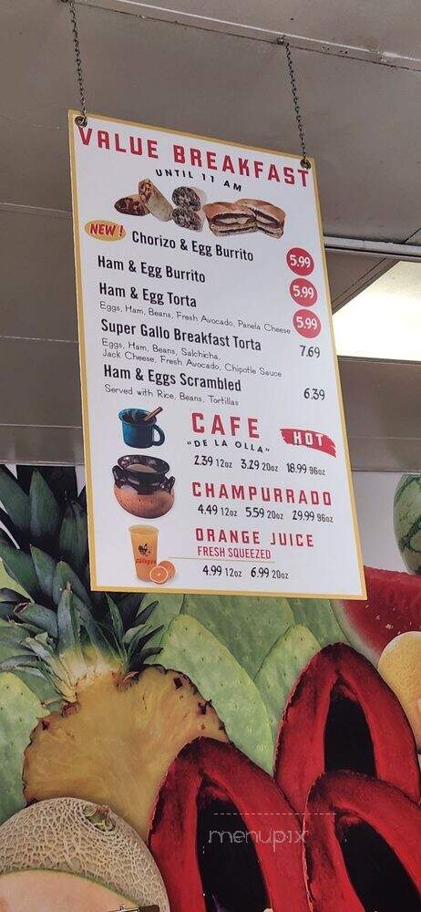 El Gallo Giro - Lynwood, CA menu_pic
