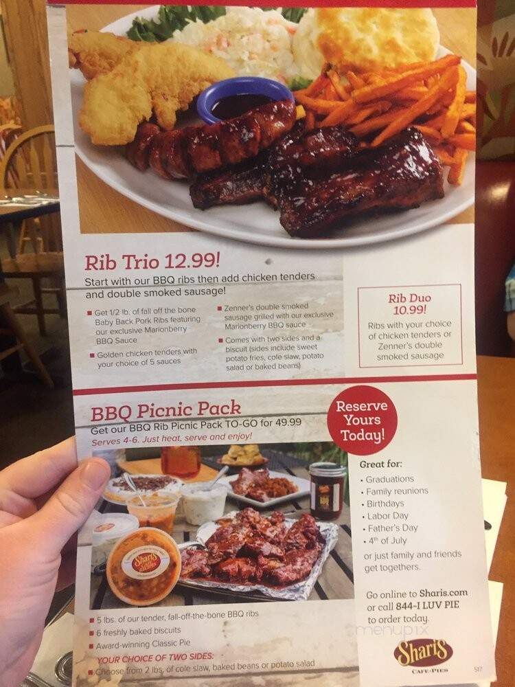Shari's Restaurant - Los Angeles, CA menu_pic