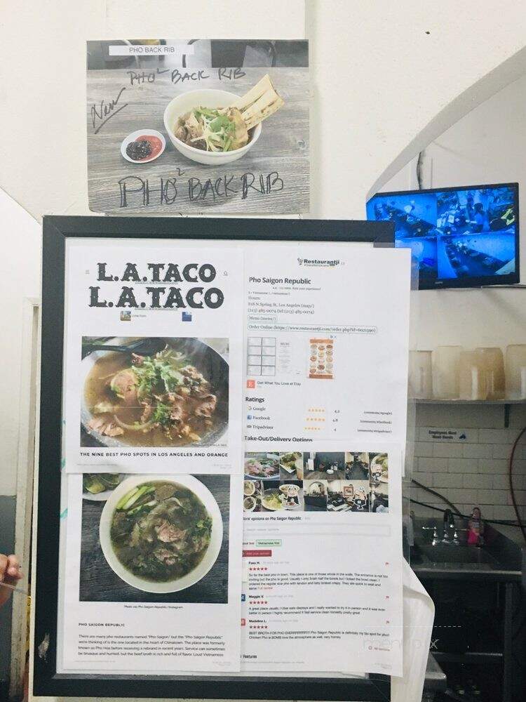 Pho Hoa Vietnamese Restaurant - Los Angeles, CA menu_pic