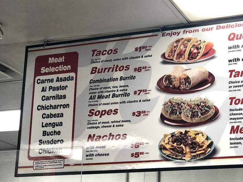 King Taco Restaurant - Los Angeles, CA menu_pic