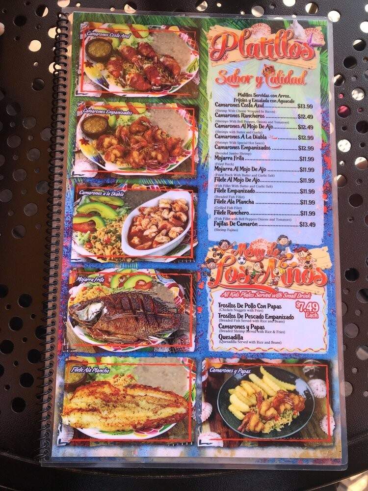 Mariscos El Rey - Lynwood, CA menu_pic